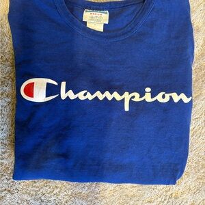Champion Royal Blue Tee with Logo